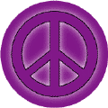 Glow Purple PEACE SIGN--KEY CHAIN