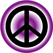 PEACE SIGN: Gradient Background Purple--BUTTON