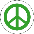 Green PEACE SIGN--KEY CHAIN