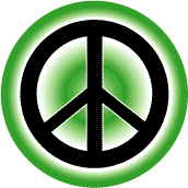 PEACE SIGN: Green color gradient--BUTTON