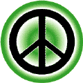 PEACE SIGN: Green color gradient--BUTTON