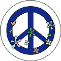 Hippie Flowers 2--Too Groovy PEACE SIGN KEY CHAIN
