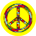 Hippie Steering Wheel 3--Too Groovy PEACE SIGN STICKERS