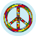 PEACE SIGN: Hippie Steering Wheel 4--BUTTON