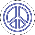 Neon Blue Peace Sign--Too Cool PEACE SIGN STICKERS