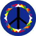 PEACE SIGN: Origami Pattern 17--Too Cool PEACE SIGN BUTTON