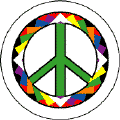 PEACE SIGN: Origami Pattern 24--Too Groovy PEACE SIGN BUMPER STICKER