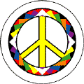 PEACE SIGN: Origami Pattern 25--Too Groovy PEACE SIGN STICKERS