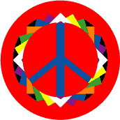 Origami Pattern 7--Too Groovy PEACE SIGN BUTTON