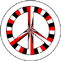 PEACE SIGN: Peace Compass 3--Too Groovy PEACE SIGN BUTTON
