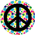 PEACE SIGN: Political Party 7--Too Cool Groovy Stuff PEACE SIGN BUTTON