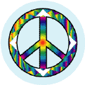 PEACE SIGN: Rainbow Mountaintop 2--BUTTON