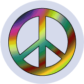 PEACE SIGN: Too Too Groovy 4--Too Cool PEACE SIGN BUMPER STICKER