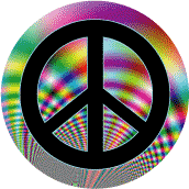PEACE SIGN: Too Too Groovy 7--Too Cool Groovy Stuff PEACE SIGN BUMPER STICKER