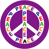 PEACE SIGN: Multicultural Peace 10--BUMPER STICKER