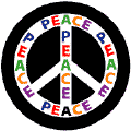 PEACE SIGN: Multicultural Peace 11--PEACE SIGN BUTTON