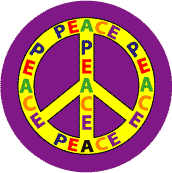 Multicultural Peace 2--PEACE SIGN BUMPER STICKER