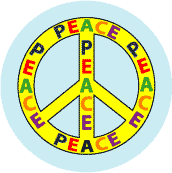 PEACE SIGN: Multicultural Peace 6--BUMPER STICKER