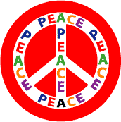 PEACE SIGN: Multicultural Peace 8--MAGNET