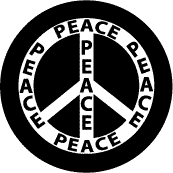PEACE SIGN: Word of Peace 7--WORD PICTURE PEACE SIGN KEY CHAIN