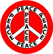 PEACE SIGN: Word of Peace 8--WORD PICTURE PEACE SIGN BUMPER STICKER