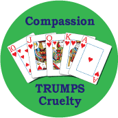 Compassion Trumps Cruelty PEACE STICKERS
