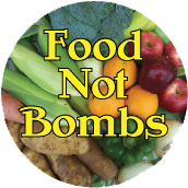 Food Not Bombs PEACE BUMPER STICKER