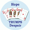 Hope Trumps Despair PEACE KEY CHAIN