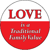 LOVE is a Traditional Family Value PEACE STICKERS