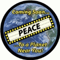 PEACE - Coming Soon to a Planet Near You PEACE KEY CHAIN