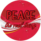 PEACE - The Real Thing PEACE BUMPER STICKER