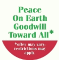 Peace On Earth, Goodwill Toward All - offer may vary; restrictions may apply PEACE KEY CHAIN