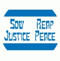 Sow Justice, Reap Peace PEACE KEY CHAIN