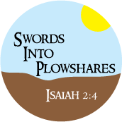 Swords Into Plowshares, Isaiah 2:4 PEACE STICKERS