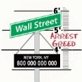 Arrest Greed - OCCUPY WALL STREET POLITICAL BUMPER STICKER