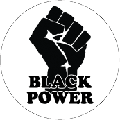 BLACK POWER Black Power symbol POLITICAL BUTTON
