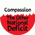 Compassion - The Other National Deficit POLITICAL KEY CHAIN