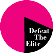 Defeat The Elite POLITICAL BUTTON