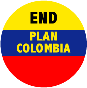 END Plan Colombia - Colombian Flag Colors POLITICAL STICKERS