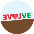 Evolve (LOVE) - POLITICAL BUMPER STICKER