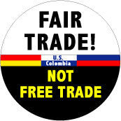 Fair Trade Not Free Trade POLITICAL POSTER