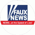Faux News - NEWS at the Speed of Lies (FOX NEWS Parody) - POLITICAL BUMPER STICKER