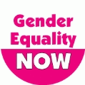 Gender Equality NOW POLITICAL BUMPER STICKER