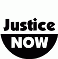 Justice NOW POLITICAL BUMPER STICKER