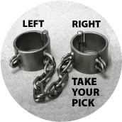 Left, Right, Take Your Pick (Manacles) - POLITICAL COFFEE MUG