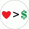 Love Greater Than Money (Heart) - POLITICAL CAP