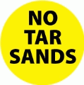 NO Tar Sands POLITICAL BUMPER STICKER
