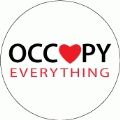 OCCUPY EVERYTHING (Heart) - OCCUPY WALL STREET POLITICAL T-SHIRT