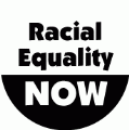 Racial Equality NOW POLITICAL BUTTON