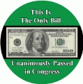 This is the Only Bill Unanimously Passed in Congress (100 Dollar Bill) - POLITICAL KEY CHAIN
